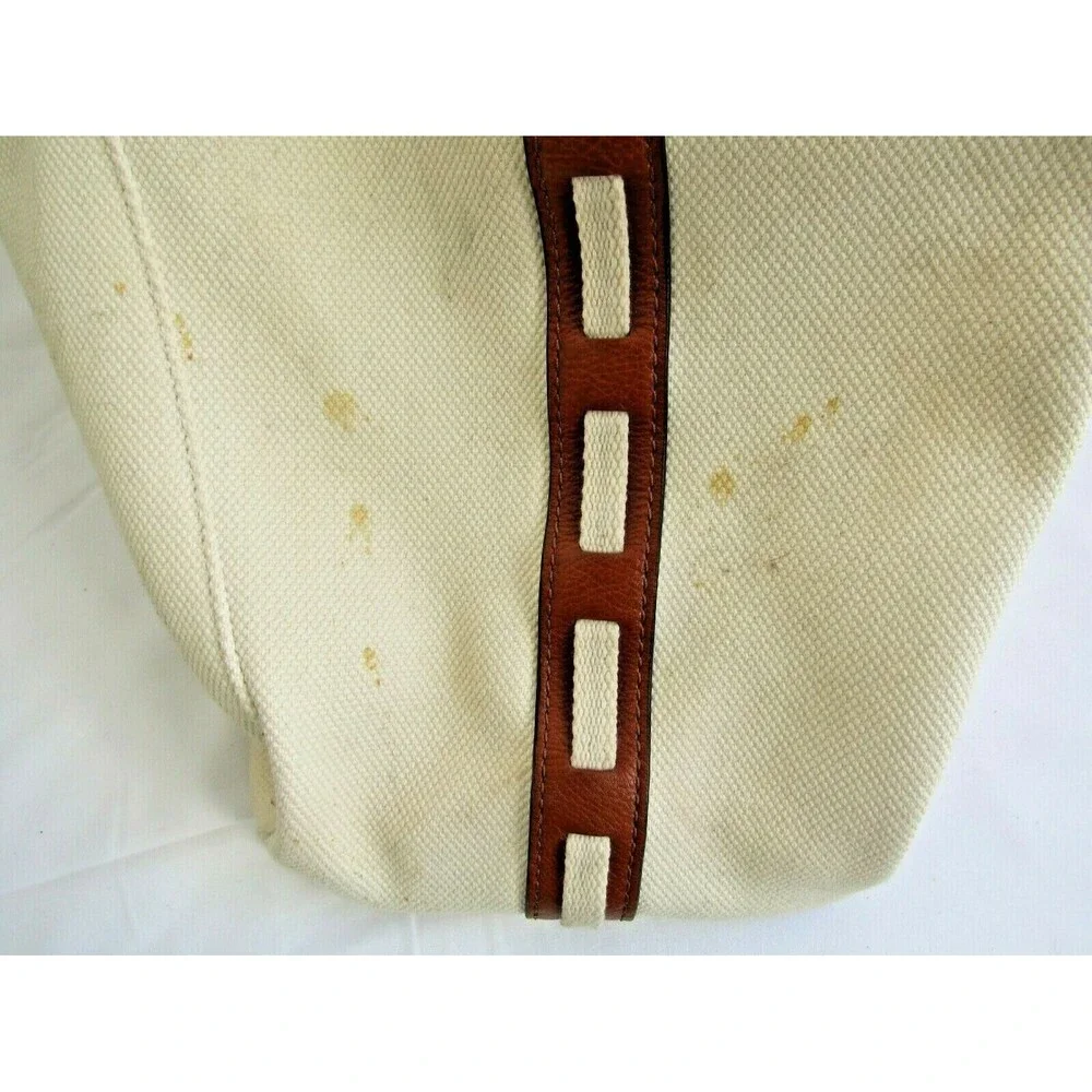 Michael Kors Canvas Tote Extra Large Beach Bag Rope Handles Purse Shoulder Bag